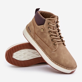 Cizme cu șireturi pentru bărbați Big Star OO174560 Hi-Poly System Bej 2