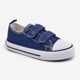 Pantofi pentru copii cu velcro Big Star OO374010 Bleumarin albastru 1
