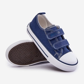 Pantofi pentru copii cu velcro Big Star OO374010 Bleumarin albastru 2