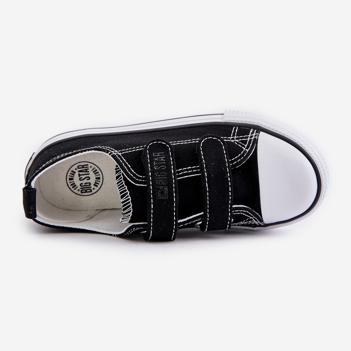 Pantofi pentru copii cu velcro Big Star OO374008 Negri negru 2