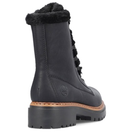 Genți izolante de damă cu blană, negre Rieker 72625-00 negru 1