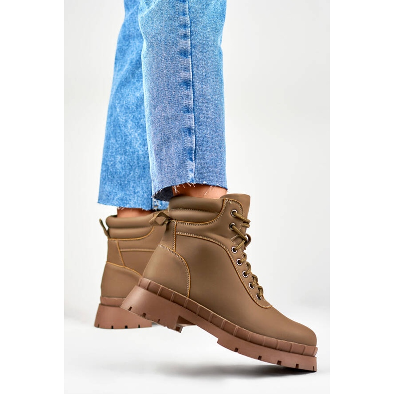 Cizme de dama, usor izolate, maro, 8538A-KH bej 2