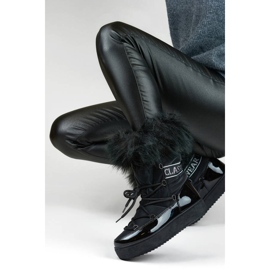 Cizme de zapada dama cu blana, neagra 5705-1B negru 2