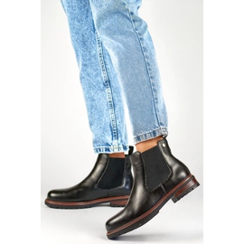 Cizme Chelsea izolate de damă, negre GD-WL71B negru 2