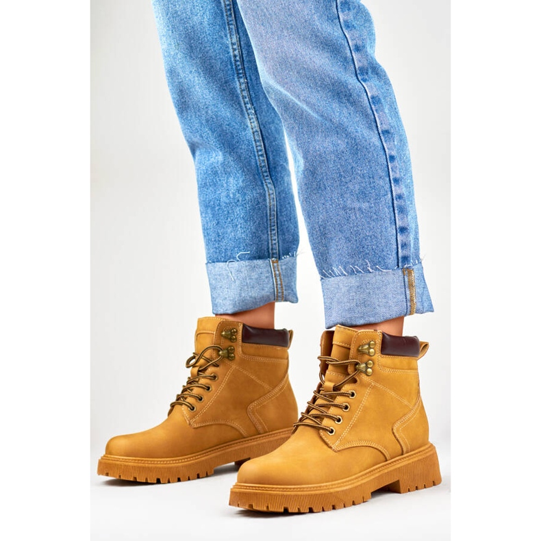 Cizme izolate dama camel 9501-PA-C maro 1