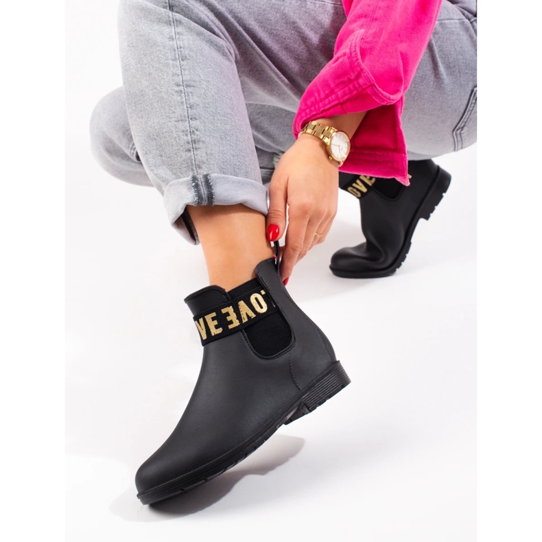 Genouri negri Shelovet de damă negru 2