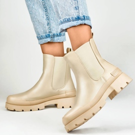Botine de dama neizolate, bej DES909BE 9