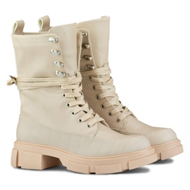 Botine de dama neizolate, bej JH21-31BE 2