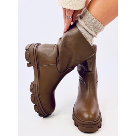 Botine Bunton Brown cu croială dreaptă maro 1