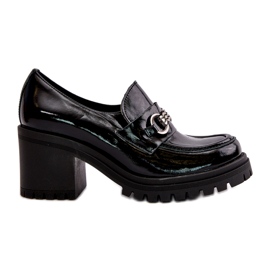 Zazoo 20175 Pantofi de dama din piele lacuita cu toc inalt, piele naturala, negru 4