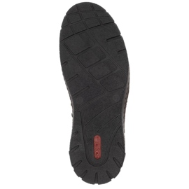 Cizme maro izolate pentru bărbați impermeabile din piele Rieker B0392-25 1