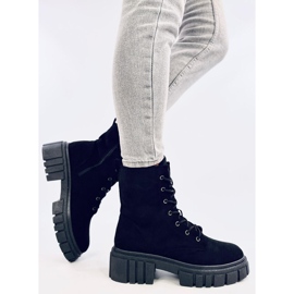 Kelis Cizme negre cu șireturi negru 2 Kelis Cizme negre cu șireturi negru 2