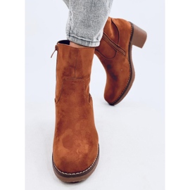 Cizme de toc din cauciuc Linzi Camel maro 1 Cizme de toc din cauciuc Linzi Camel maro 1