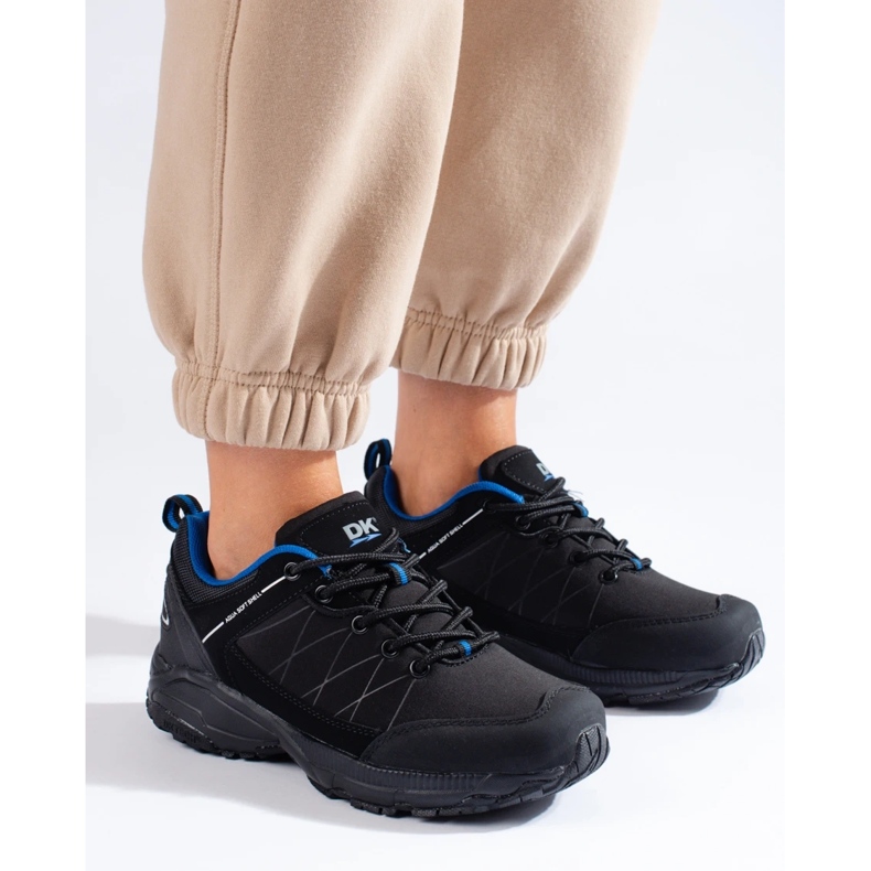 Pantofi de trekking pentru femei DK Waterproof, negru și albastru 2