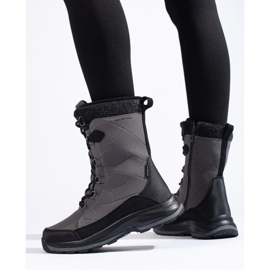 Pantofi de trekking cu șireturi DK impermeabili gri 2 Pantofi de trekking cu șireturi DK impermeabili gri 2