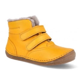 Cizme izolate de iarnă Froddo cu velcro (G2110113-7) galben 1