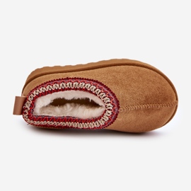 Cizme De Zapada Platforma Copii Izolate cu Blana Camel Vilabria maro 2