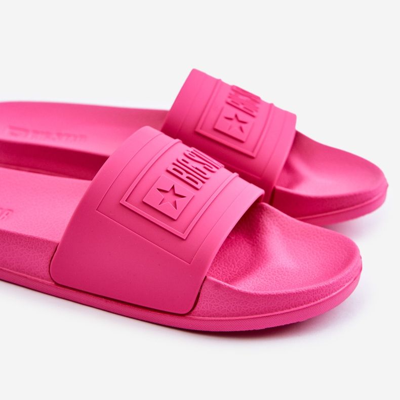 Flip-flops de damă ușoare Big Star OO274037 fucsia roz 2