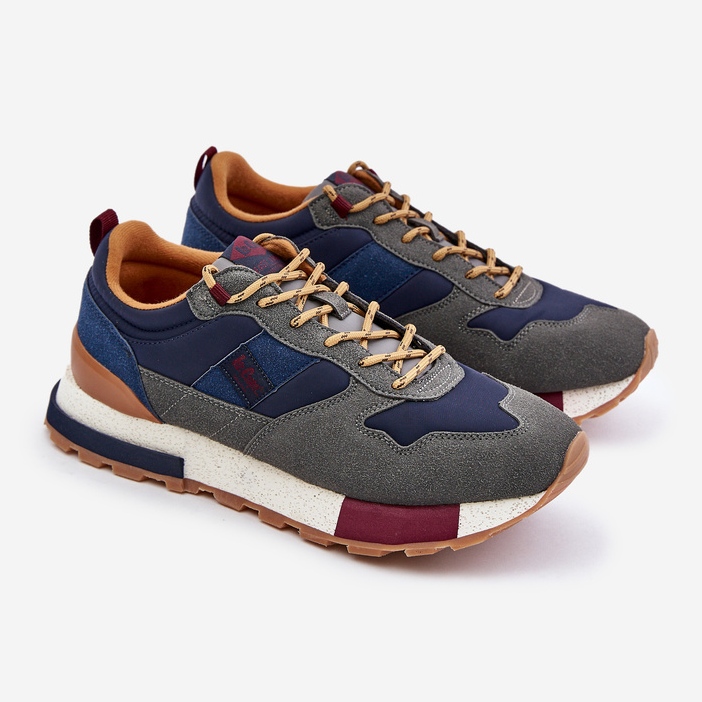 Tenisi izolați pentru bărbați Lee Cooper LCJ-24-03-3006 gri 1