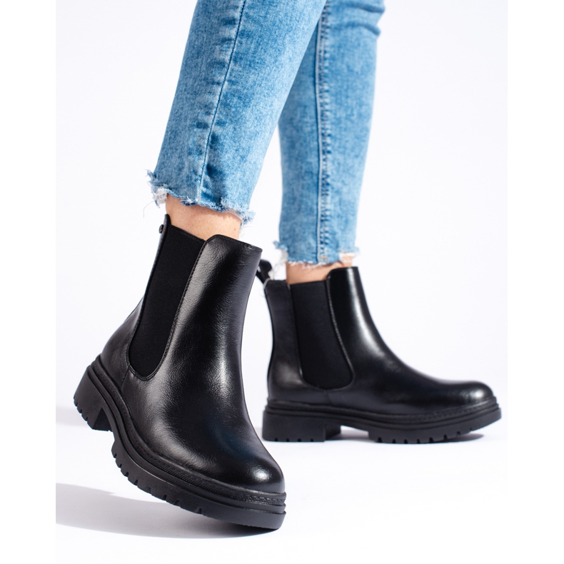 W. Potocki Cizme Chelsea potocki negre pentru femei negru 1