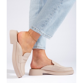 Flip-flops de damă bej închis 1