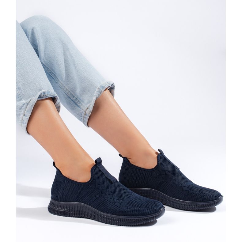 Pantofi sport slip-on dama bleumarin albastru 1