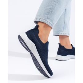 Pantofi sport din material textil bleumarin albastru 1