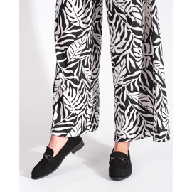 Goodin Mocasini clasici de piele intoarsa neagra negru 1