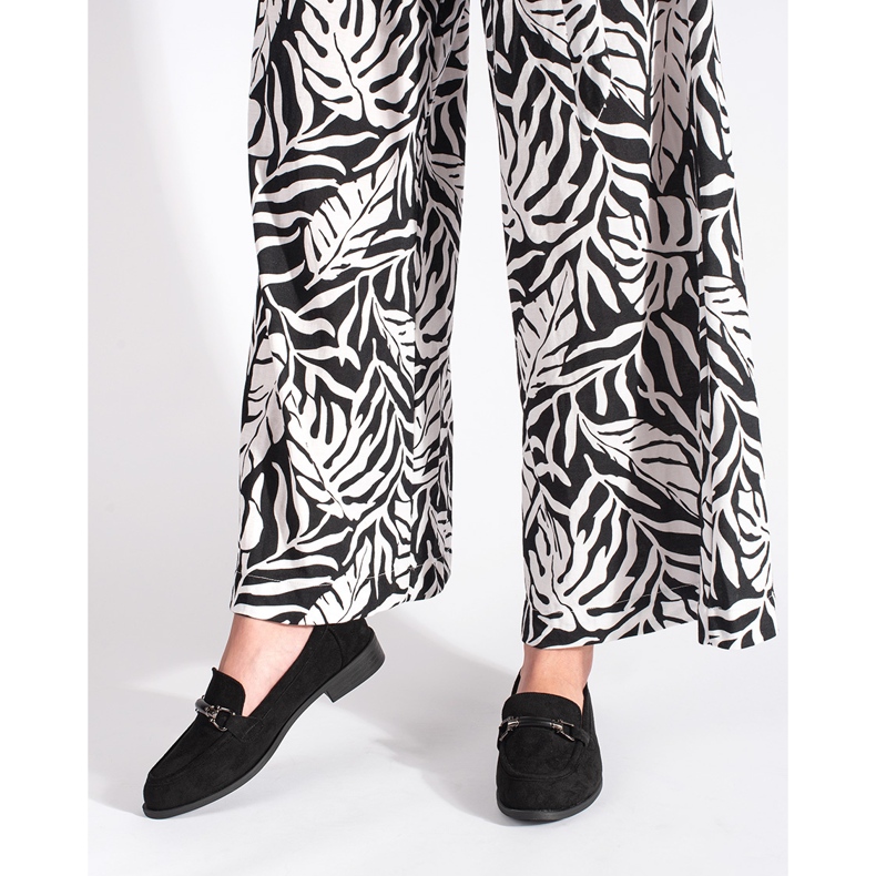 Goodin Mocasini clasici de piele intoarsa neagra negru 1