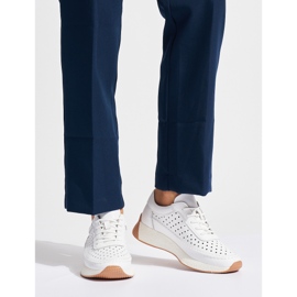 Pantofi sport din piele, albi, de Sergio Leone 1