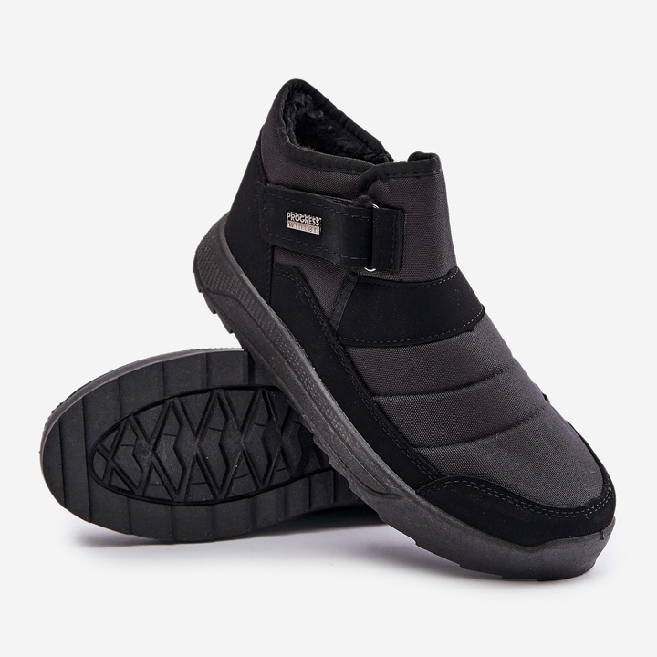 Cizme izolate de iarnă pentru bărbați Progress PROGJ-22-153 Negru 2