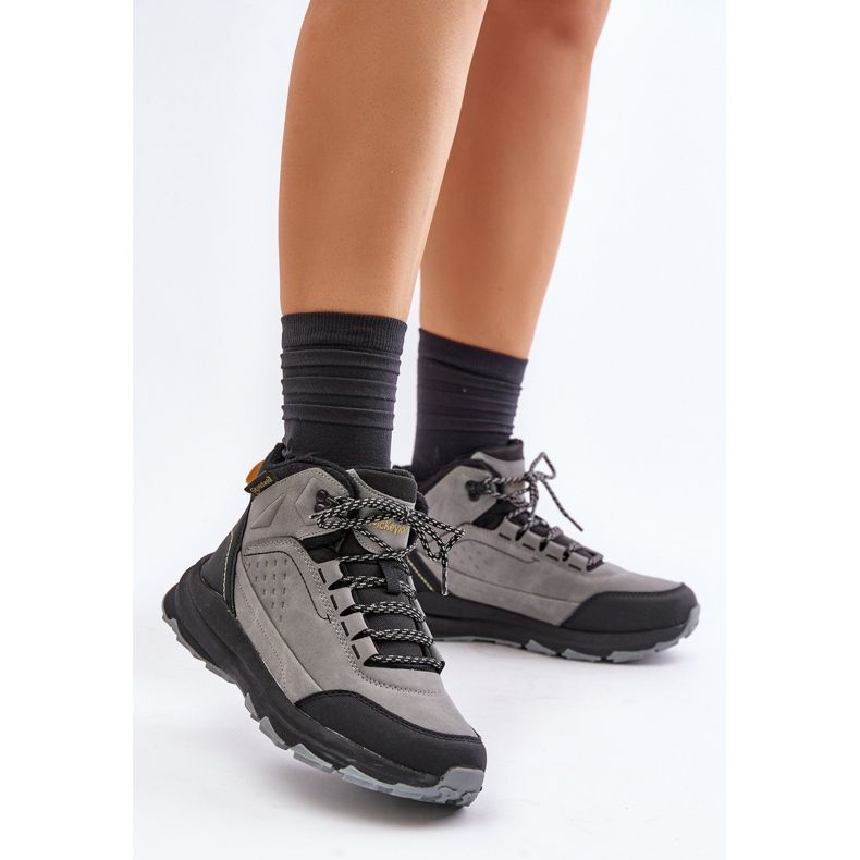 McKeylor 14011 Pantofi de trekking izolați pentru femei, gri 2 McKeylor 14011 Pantofi de trekking izolați pentru femei, gri 2