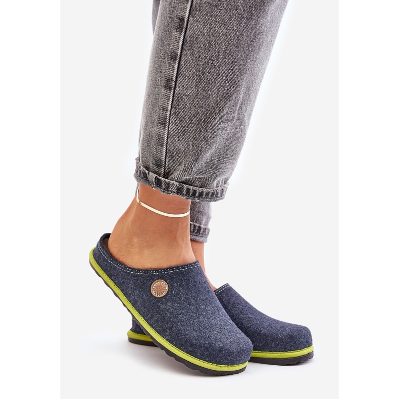 Pantofi de casa dama Inblu Slippers CS000039 Bleumarin albastru 1