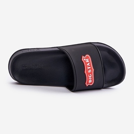 Flip-flops pentru bărbați cu logo-ul Big Star OO174028 negru 1