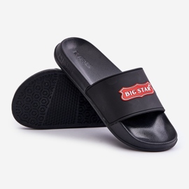 Flip-flops pentru bărbați cu logo-ul Big Star OO174028 negru 2