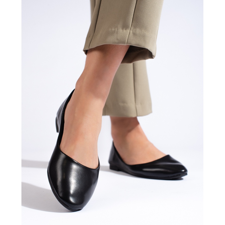 Balerini clasici de damă de culoare neagră negru 2