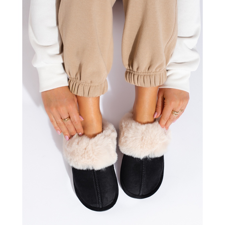 Papuci negri de damă Shelovet negru 1