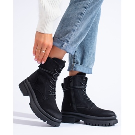 Îmbrăcăminte de lucru pentru femei Shelovet din piele intoarsa neagra negru 1