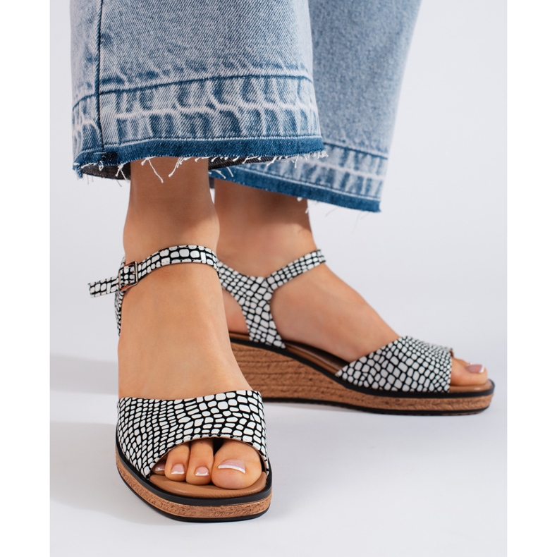 Sandale comode pentru femei, marca Sergio Leone alb 2