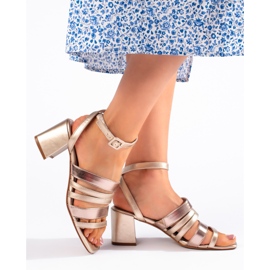 Sabrina Sandale de dama aurii cu bretele marca Sergio Leone de aur 1 Sabrina Sandale de dama aurii cu bretele marca Sergio Leone de aur 1