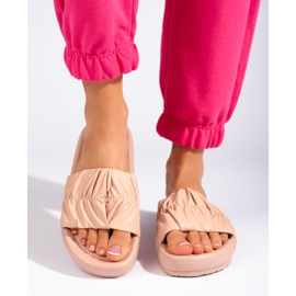 Flip-flops de damă bej 1