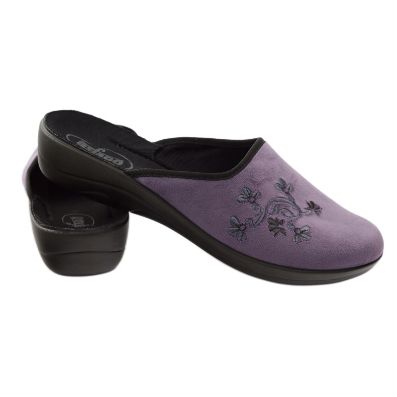 Pantofi pentru femei Befado papuci 552D006 papuci violet multicolor 3