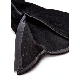 Cizme ajurate dama neagra S.Barski HY66-132 negru 4