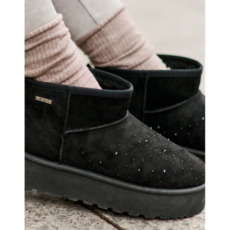 Cizme de zapada cu decor pe platforma Big Star OO274A105 Black negru 2