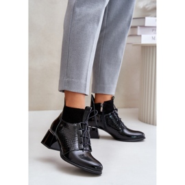 Zazoo 60503 Cizme din piele cu toc inalt, calduroase, negre negru 1 Zazoo 60503 Cizme din piele cu toc inalt, calduroase, negre negru 1