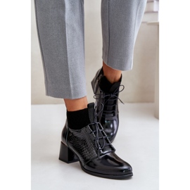 Zazoo 60503 Cizme din piele cu toc inalt, calduroase, negre negru 2 Zazoo 60503 Cizme din piele cu toc inalt, calduroase, negre negru 2