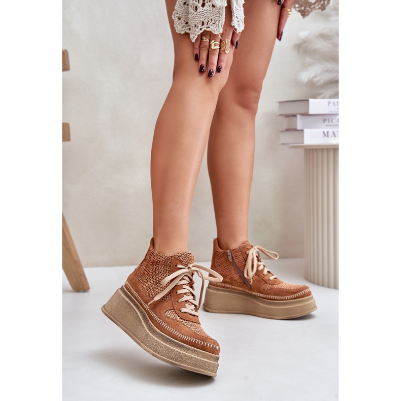 Cizme Piele Pe Platformă Și Pană Maciejka 06759-29 Maro 2 Cizme Piele Pe Platformă Și Pană Maciejka 06759-29 Maro 2