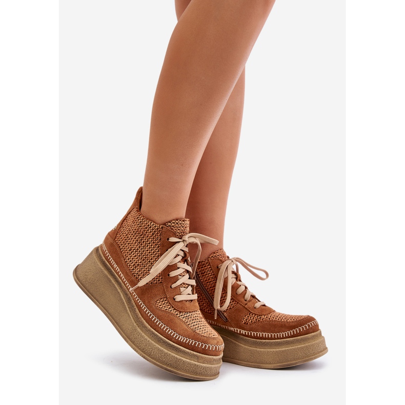 Cizme Piele Pe Platformă Și Pană Maciejka 06759-29 Maro 1 Cizme Piele Pe Platformă Și Pană Maciejka 06759-29 Maro 1