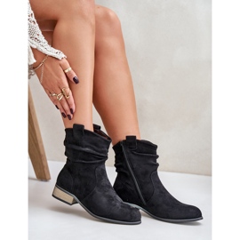 Botine Izolate Cu Toc Jos Ruptat, Elletinnia Neagra negru 9
