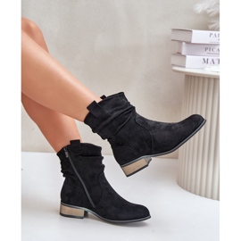 Botine Izolate Cu Toc Jos Ruptat, Elletinnia Neagra negru 10